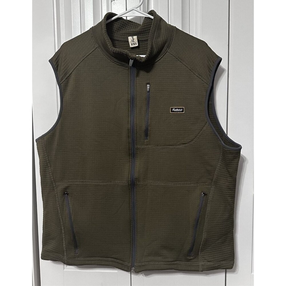 Fayettechill Vest Mens Quilted Green XXL Layering Fall Outdoors USA Polartec